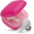 onn. True Wireless Earbuds with Charging Case Pink