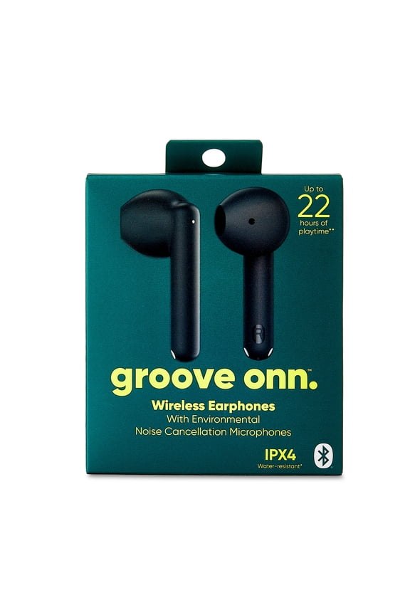 Noise-Canceling Bluetooth Earphones with Microphones - Gray