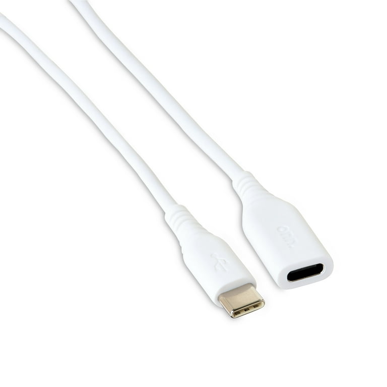 CABLE RENFORCE USB-C VERS USB-C BLANC
