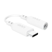 onn USB-C to 3.5 mm AUX Adapter, White - Compatible with iPhone 16 Series, iPhone 15 Series, Samsung Galaxy, Note, Pixel Devices iPad Pro, More