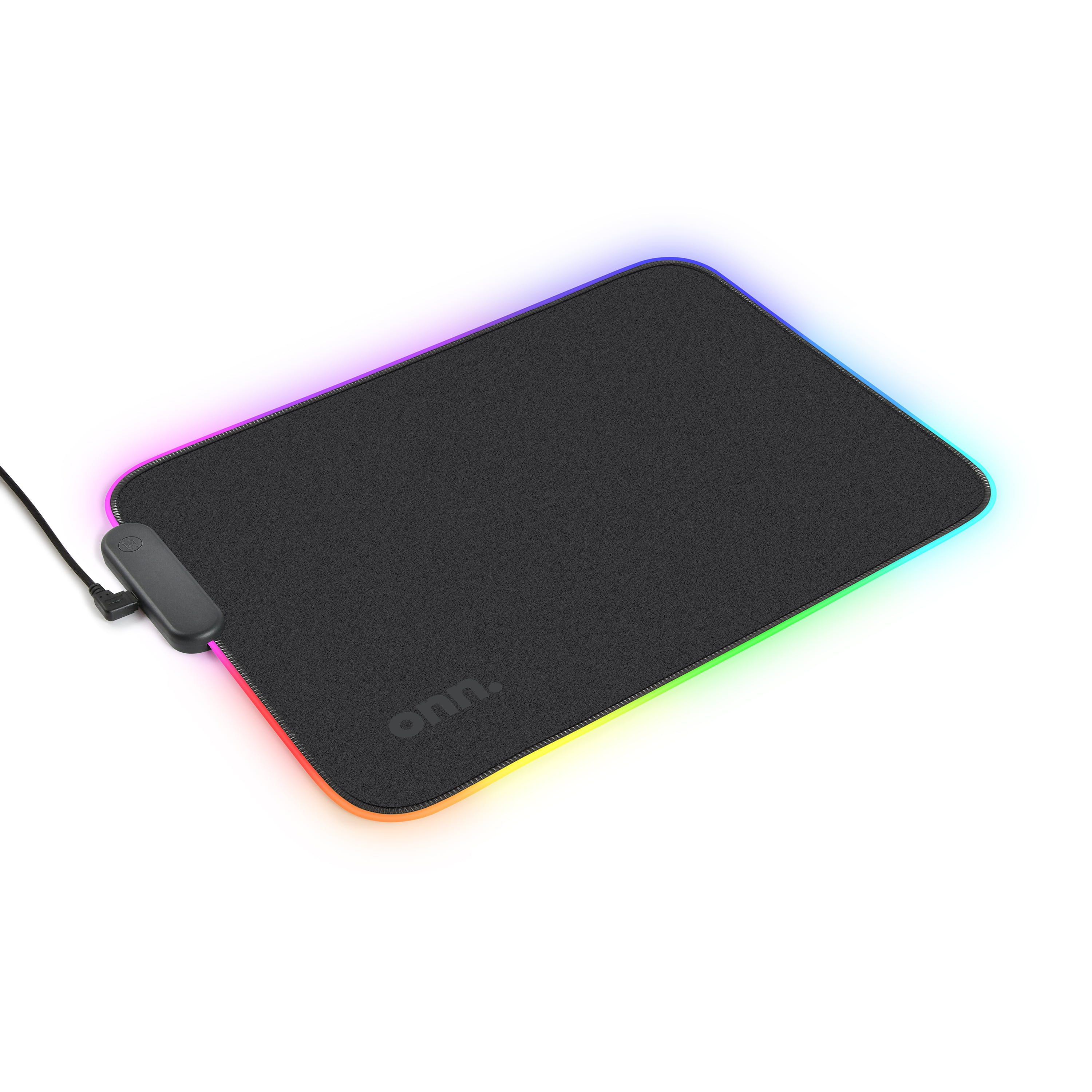 onn. USB Gaming LED Mouse Pad with 7 static light modes and 3 dynamic modes  