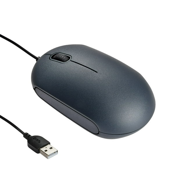 onn. USB Optical Ambidextrous Mouse, USB Nano Receiver, Black