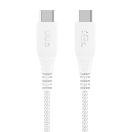 onn 3ft USB-C To USB-C Braided Charging Cable, Fast Charging, USB-IF Certified, White - Compatible with iPhone 17/16/15 Series, Samsung Galaxy, Note, Pixel Devices iPad Pro, & More price history and forecast - Onn 100131352