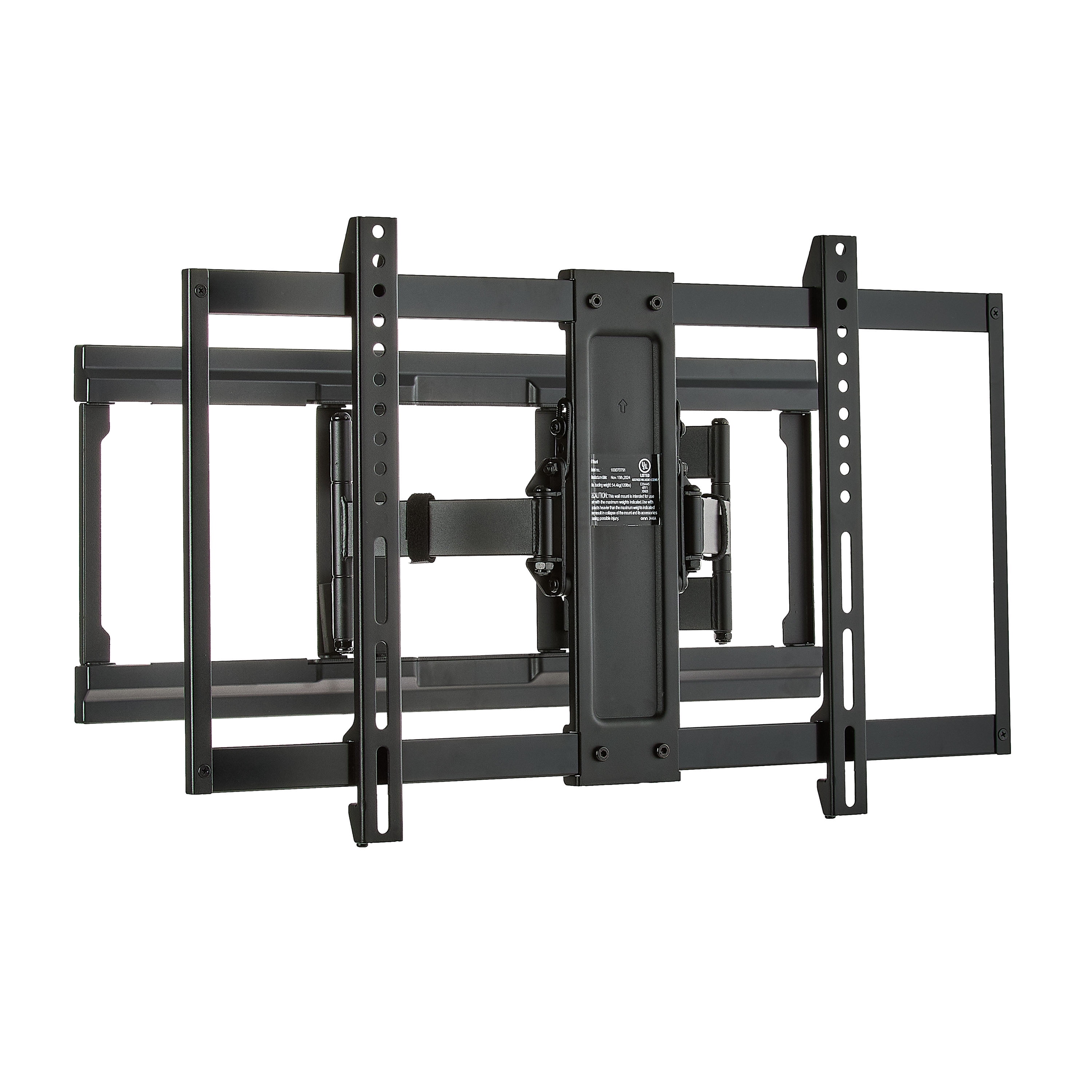 onn Ultra-slim Full Motion TV Wall Mount for 50" to 86" TVs, UL Listed, swivel 45, up to +5/-20 Tilting