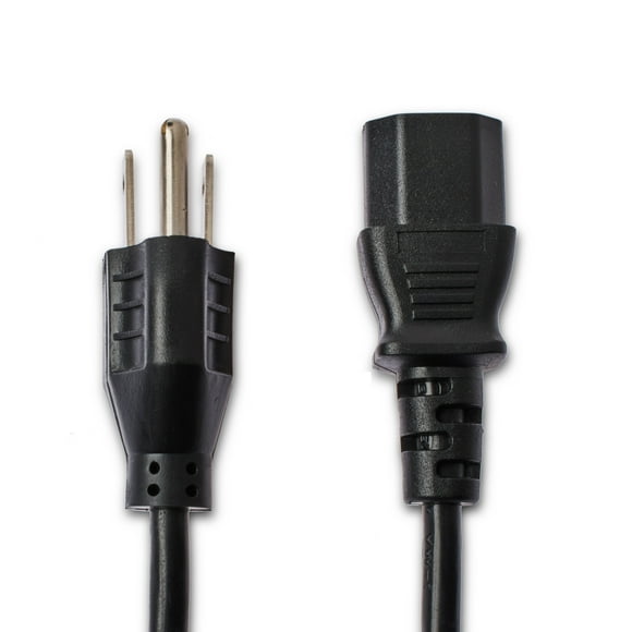 onn. Universal AC Power Cord, 6ft Compatible with Computer Monitors, Printers & Other Devices