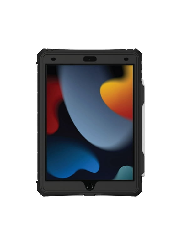 onn. Waterproof Tablet Case for iPad (7th, 8th, 9th generation) - Black