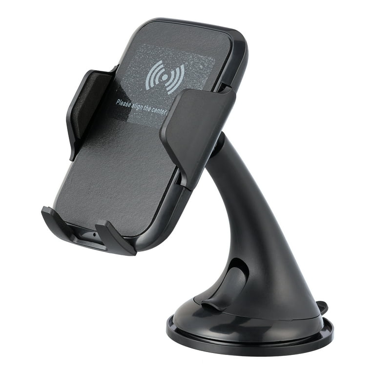 Windshield Dash Mount with QI Charging, Black