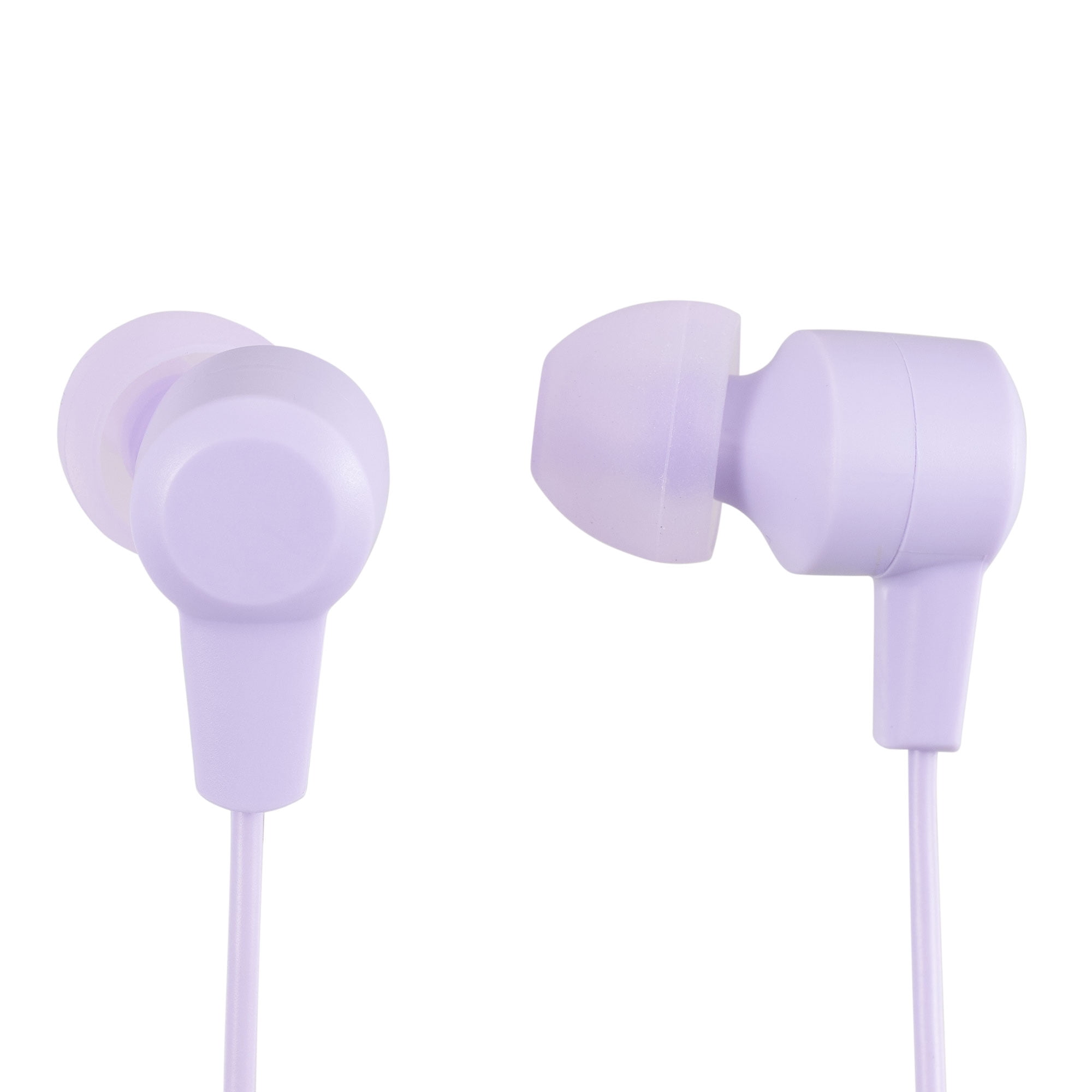 onn. Wired Earphones with Mic-3.5mm jack, Lilac