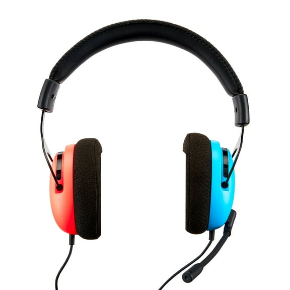 onn Wired Gaming Headset Compatible with Nintendo Switch/Switch OLED/Switch Lite, Multicolor
