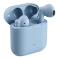 thumbnail image 1 of onn. Wireless Bluetooth Earphones with Environmental Noise Cancellation Microphone, Blue Silver, 1 of 8