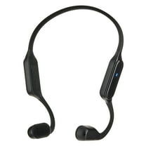 onn Wireless Bone Conduction Headphones with Storage Pouch, Black