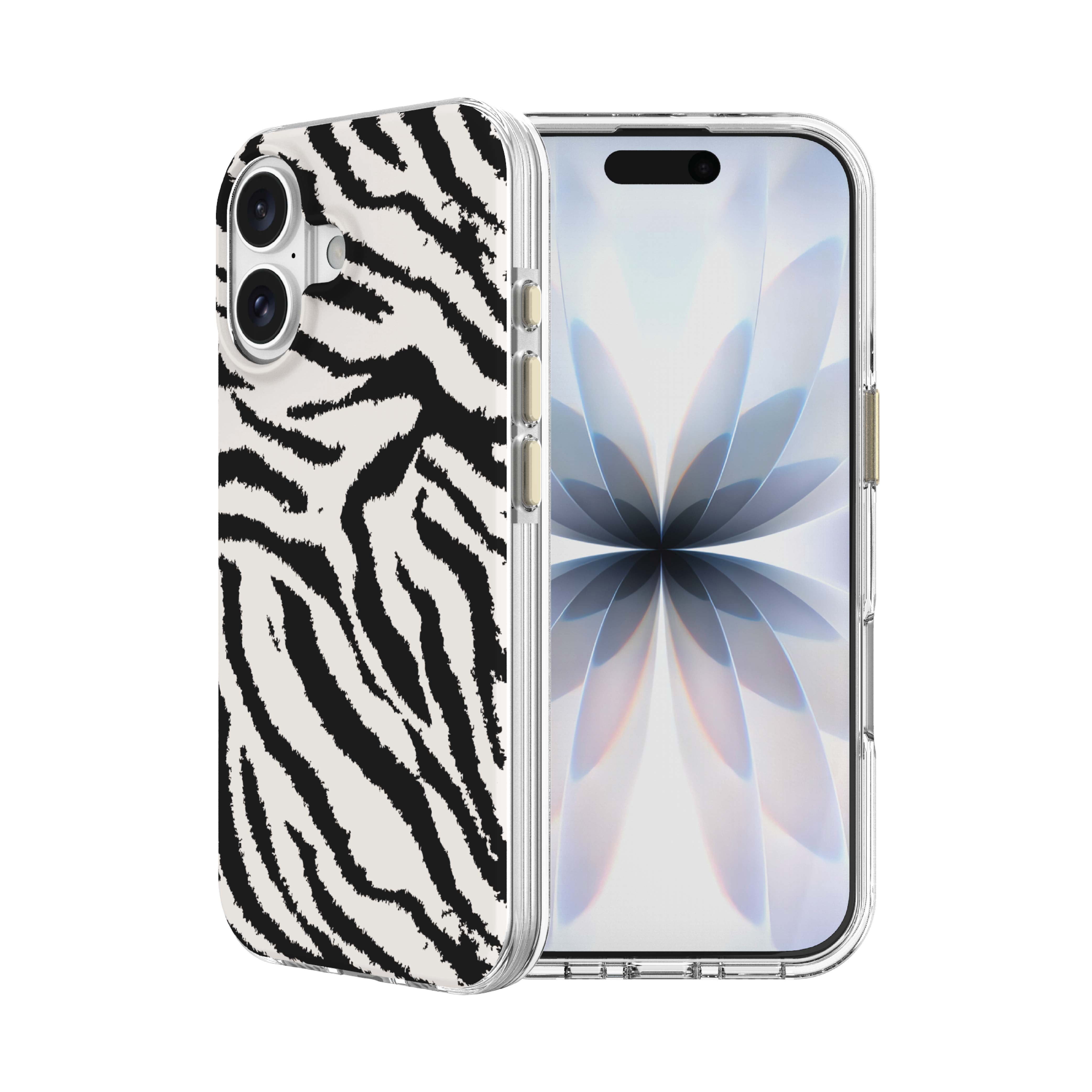 onn Phone Case for iPhone 17, MagSafe Compatible - Zebra Stripe