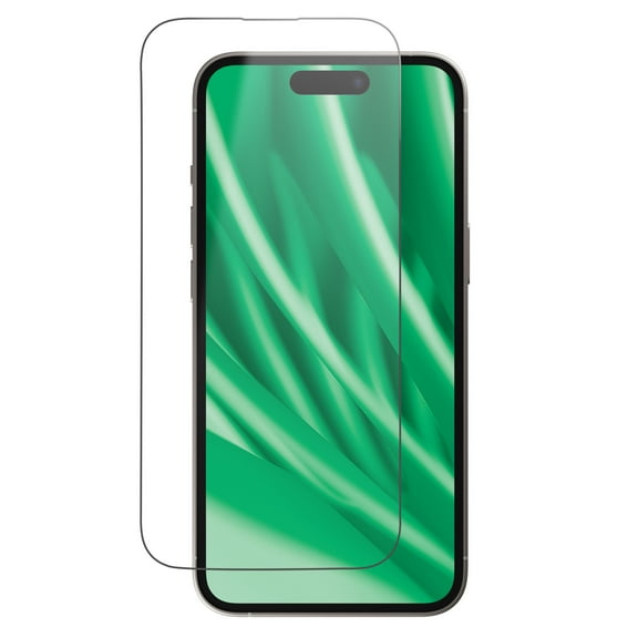 onn Corning Glass Screen Protector for iPhone 14 Pro Max, Made with Durable Glass by Corning for Ultimate Protection, Includes Easy Application Tray