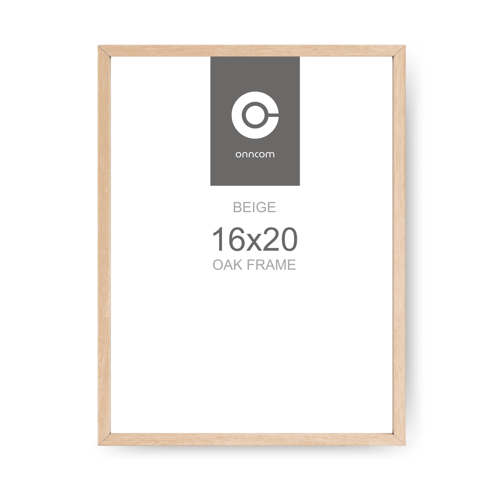onncom 16" x 20" Natural Oak Beige Wood Picture Frame for Home Decor, Gift for Wedding, Birthday, Baby Shower,...