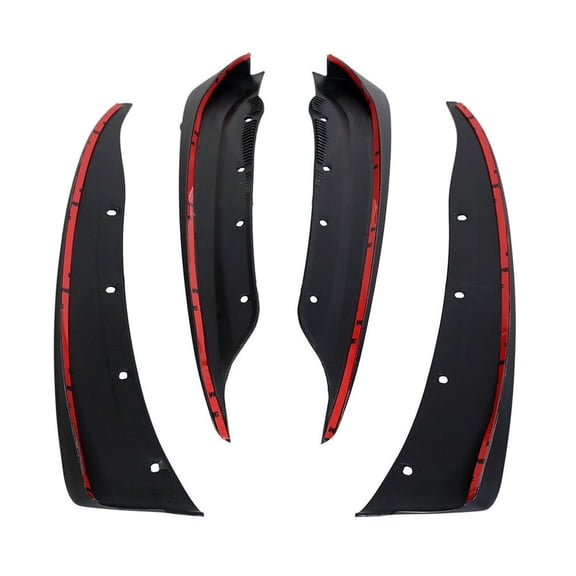 onthegobb 1pc Flap Splash Guards Left Driver Right Passenger Front Rear Side Black Molded ABS Plastic C6 for Chevy for Corvette 2006-2007 2012 Textured 19170234 LUCK000966