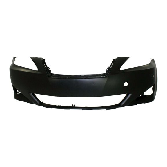onthegobb 1pc Front Primed Plastic Bumper Cover with Pre Collision System Without Headlight Washer Holes for Lexus for IS250 Base 2006-2008 for IS350 Base 2006-2008 12724867 LX1000161