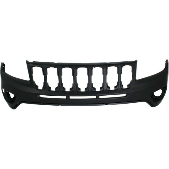 onthegobb 1pc Front Upper Primed Plastic Bumper Cover W/ Fog Lamp Holes for Jeep for Compass North Edition 2011-2012 & Limited 2011-2016 & /Sport 2011-2017 & North 2013-2017