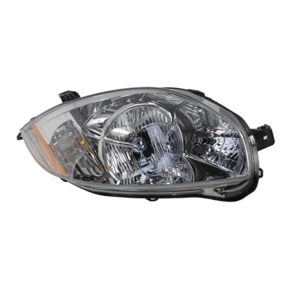 onthegobb Headlight Right Passenger Side Clear Lens Chrome Interior Lens W/ Bulb Lamp Assembly for Mitsubishi for Eclipse 2007-2012 13440622 8301B136