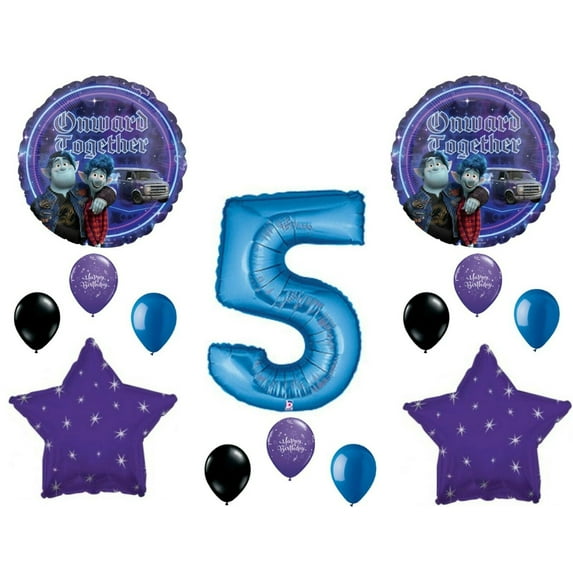 onward 5th Birthday Balloons Decoration Supplies Party fifth Disney Movie