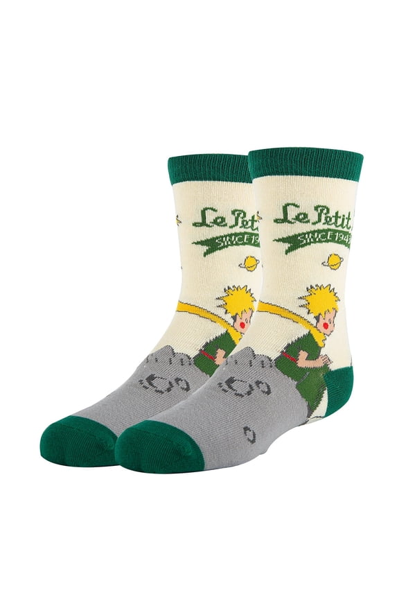 ooohyeah Kids The Little Prince Novelty Crazy Crew Socks, Silly Funny Dress Socks for Boys & Girls