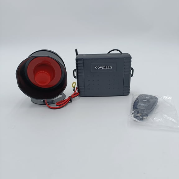 oovmaan Motor vehicle alarm systems Vehicle Alarm with Control Module and Siren, Black