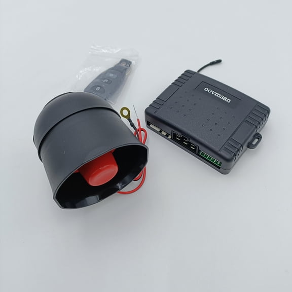 oovmaan Motor vehicle alarm systems Vehicle Alarm with Control Module and Siren, Black