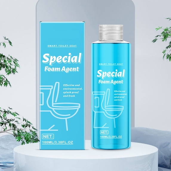 opcsmd Smart Toilet Cleaner Foam Shield 100ml Splash Control Deodorizing Foaming Agent Special Cleaning Toilet Bowl Stain-Resistant For Fresh Comfortable Bathroom Environment