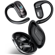 Open Ear Headphones, Open Earbuds with Comfortable Earhook, 58H Hifi Stereo Bone Conduction Earbuds with Mic, Noise Cancelling, Bluetooth 5.4 Earphones, IP7 Waterproof Wireless Earbuds for Running