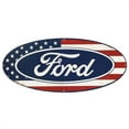 thumbnail image 1 of open road brands ford american flag oval metal sign, 1 of 1