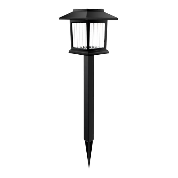 openpig 2 Pack Solar Pathway Lights, Solar Lights Outdoor Waterproof, Solar Lights, Solar Landscape Pathway LED Lights for Walkway Yard Garden Landscape, Black