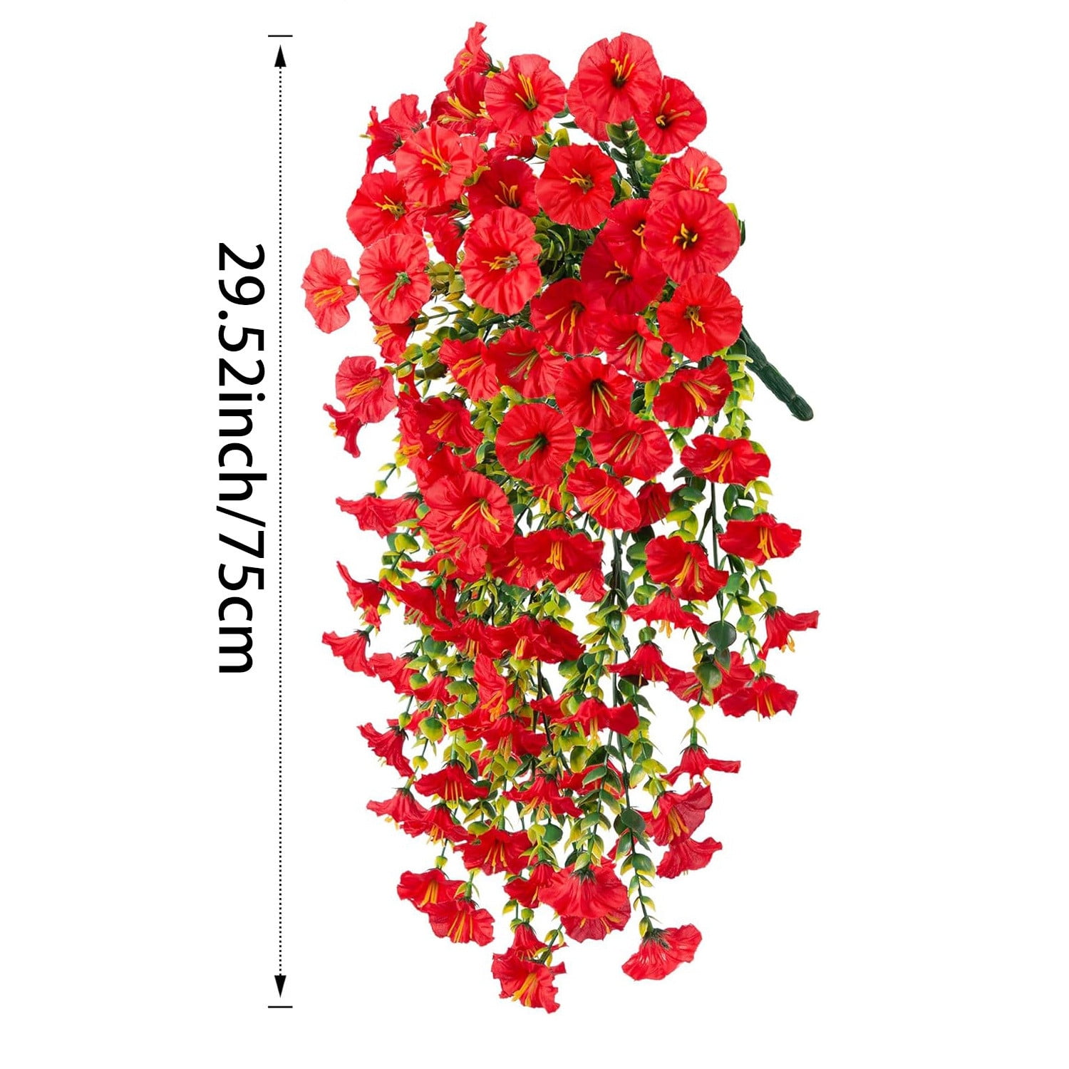 openpig Artificial Flowers for Outdoor Indoor Garden Home Decoration, 6PC Outdoor Garden Realistic Artificial And Morning Wall Hanging Vines