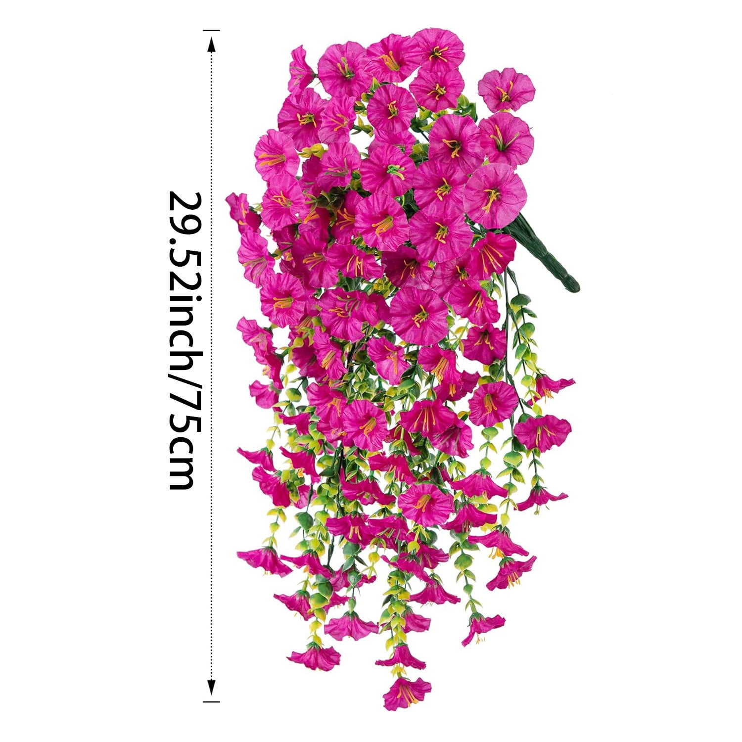 openpig Artificial Flowers for Outdoor Indoor Garden Home Decoration, 6PC Outdoor Garden Realistic Artificial And Morning Wall Hanging Vines