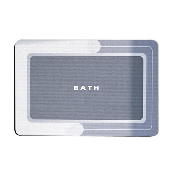 openpig Bath Mat Rugs, Non Slip Quick Dry Bathroom Mats Super Absorbent Rubber Bath Mats, Bathroom Rugs Shower Mat for Bathroom, Bathtub, Shower and Sink (16"x24",Light Blue)