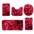 thumbnail image 1 of openpig Bathroom Rug Sets 5 Piece with Toilet Lid Cover and Rug Set Combo, Soft Shaggy Bath Rug Set, Bath Mats Shower Mats Bath Rug Mat for Tub Toilet Bathroom, 1 of 8