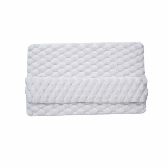 openpig Bathroom Rug, Soft Quick Dry Bath Mat, Non-Slip Absorbent Thick Bath Rug, Soft Short Plush Bath Mat for Bathtub, Sink, Laundry, Bedroom, Shower and Home Decor Accessories, White