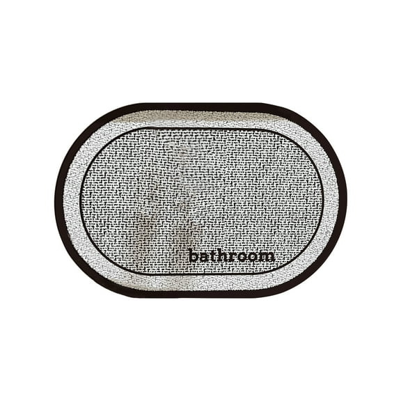 openpig Bathroom Rugs Bath Mat - Non Slip, Quick Drying, Absorbent Bath Mat Rug, Fit Under DoorAnti Fouling Bathroom Floor Bath Mat Rubber Back Lining Easy Care (Gray, 15.7 inches x23.6)