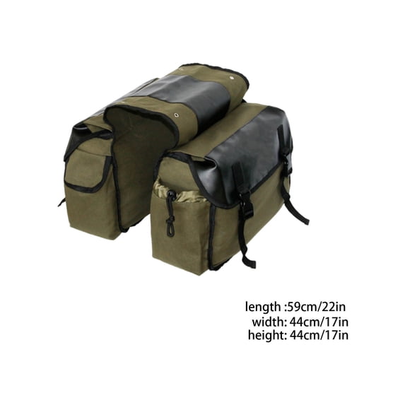 openpig Bike Panniers, Bicycle Commuting Bag Saddle Bags, Bike Rear Seat Bag Carrier, Ebike Accessories for Commuter Grocery Shopping Travel Carrier (Army Green)