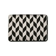 thumbnail image 1 of openpig Black and White Bathroom Rugs, Water Absorbent Quick Dry Bath Mats for Bathroom Non Slip, Small Washable Soft Bath Rug for Bathtub Shower Entryway Floor Door Mats Bedroom Entry, 1 of 6