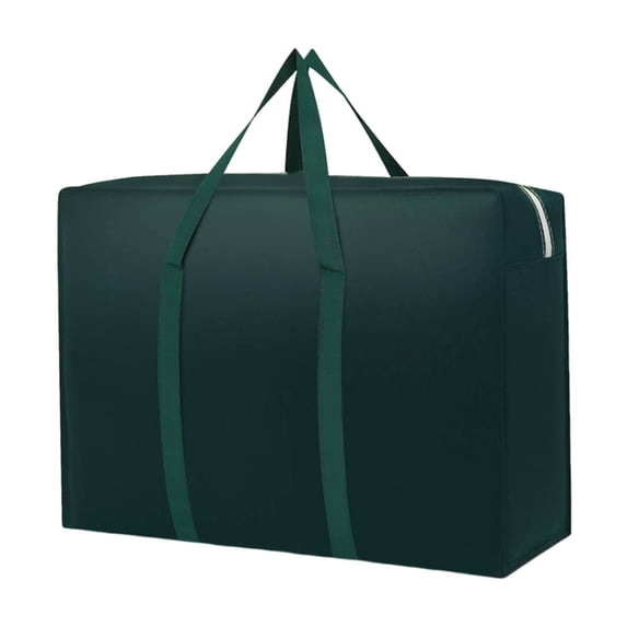 openpig Blanket Storage Bags with Comfortable Handle & Strong Zipper, Storage Totes for Space Saving Moving Storage College Supplies Alternative to Moving Box,Green