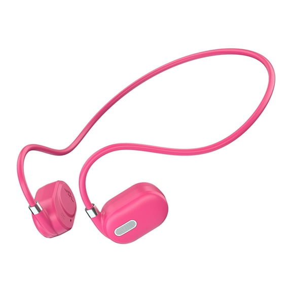 openpig Bone Conduction Earbuds, Open Ear Headphones Bluetooth 5.3, Kids Headphones, Wireless Headphones, Sport Headphones for Sports, Red