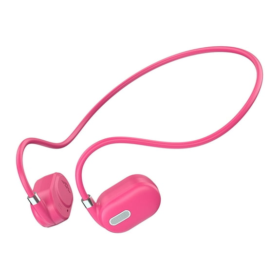 openpig Bone Conduction Earbuds, Open Ear Headphones Bluetooth 5.3, Kids Headphones, Wireless Headphones, Sport Headphones for Sports, Red