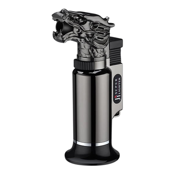 openpig Butane Torch Lighter, Kitchen Torch, Refillable Cooking Torch Gun, Torch Lighter, Blow Torch for Cooking, Welding, Mini Torch Soldering Torch, Butane is Not Included, Black