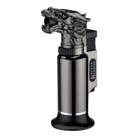 openpig Butane Torch Lighter, Kitchen Torch, Refillable Cooking Torch Gun, Torch Lighter, Blow Torch for Cooking, Welding, Mini Torch Soldering Torch, Butane is Not Included, Black