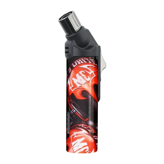 openpig Butane Torch Lighter, Single Jet Flame Butane Lighter, Refillable Portable Culinary Blow Torch for Kitchen Cooking, BBQ, Welding (A)