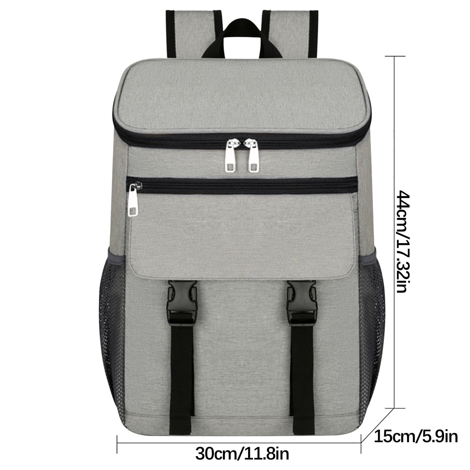 openpig Camping Cooler Backpack, Backpack Cooler, Insulated Lunch Backpack for Men & Women, Portable Leak Proof Cooler Bag for Work Office Picnic Beach Hiking Camping Travel, Gray