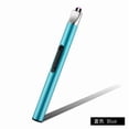 thumbnail image 1 of openpig Candle Lighter Electronic Arc Windproof Flameless USB Rechargeable Lighter with Safe Button for Home Kitchen, Blue, 1 of 9