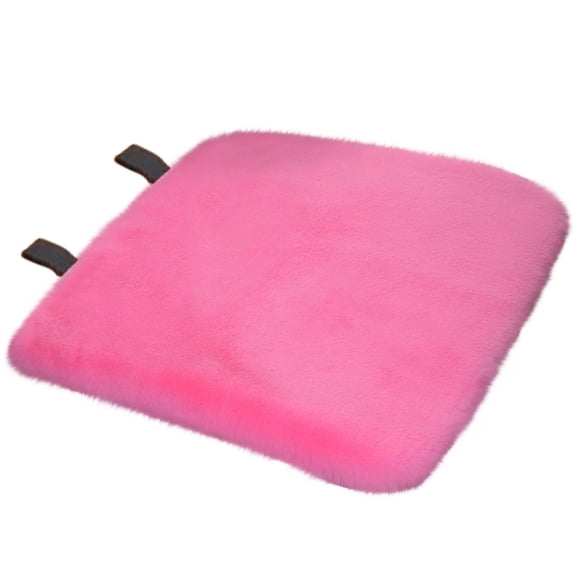 openpig Car Front Seat Cushion, Soft Warm Winter Auto Seat Cover, Fluffy Plush Vehicle Seat Protector Pad with Non-Slip Backing, Car Accessories for Home and Office Chair
