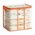 thumbnail image 1 of openpig Clothes Storage Bags, Closet Organizers and Storage Containers, Clothes Storage Bins, Storage Bags with Large Clear Window & Handles for Comforter, Pillow, Quilt, Bedding, Clothes, B, 1 of 4