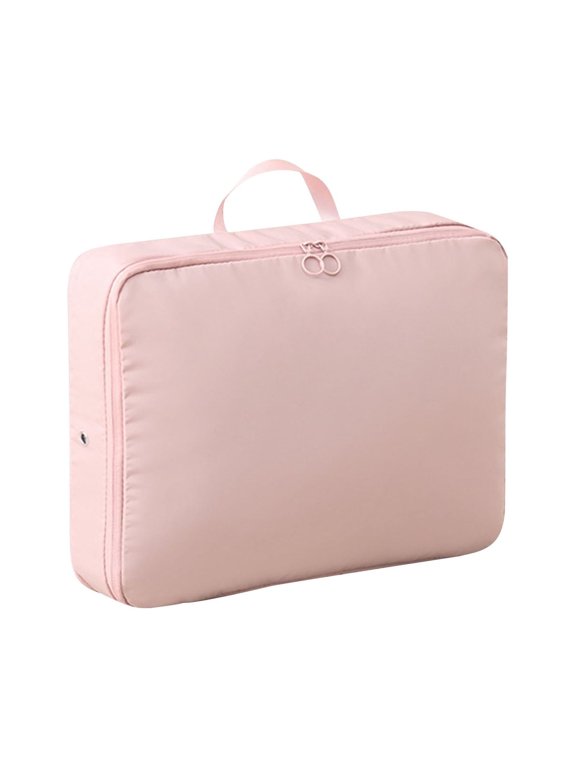 Compression Packing Cubes for Travel Women - Lightweight Luggage Organizers Bag Packing Cubes, Compression Bags for Carry on Suitcases, Pink, M