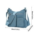 thumbnail image 1 of openpig Crossbody Bags for Women Waterproof Lightweight Large Travel Purses Multi-Pocket Pocketbooks Shoulder Bag (Light Blue), 1 of 3